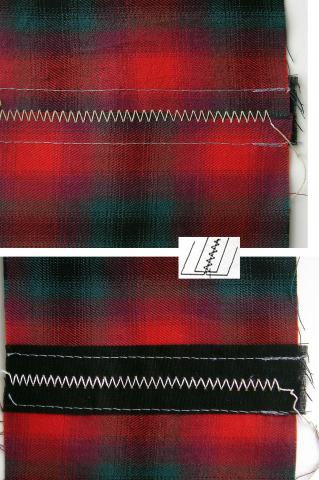 image Costura plana con refuerzo