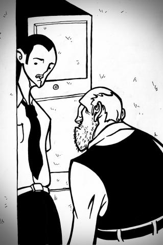 ilustracion El extranjero: Su vecino se disculpa