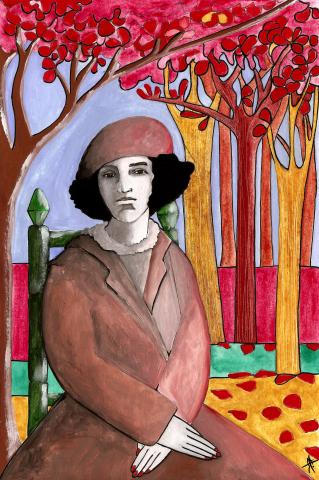 ilustracion Veinte poemas de amor y una canción desesperada: Te recuerdo como eras en el último otoño