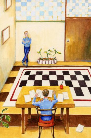 ilustracion Diez negritos: La policía se plantea cuál ha sido el móvil de estos asesinatos