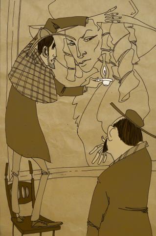 ilustracion El perro de Baskerville: Encuentran el parecido con Jack Stapleton