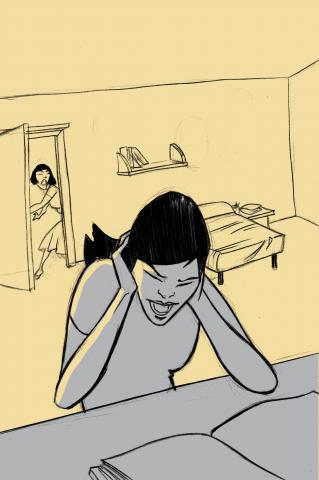 ilustracion El diario de Ana Frank: Roces con Margot