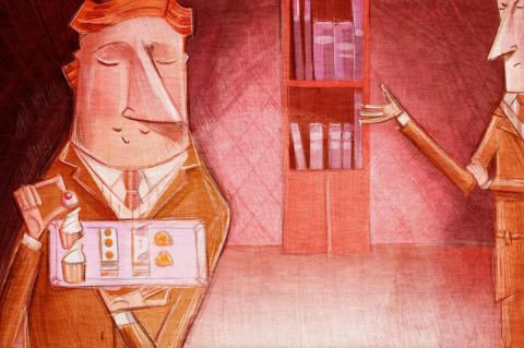 ilustracion La importancia de llamarse Ernesto: Pasteles compulsivos