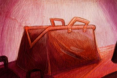 ilustracion La importancia de llamarse Ernesto: Abandonado en consigna