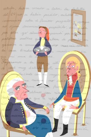 ilustracion Trafalgar: La visita de Churruca