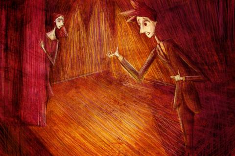 ilustracion ¡Ay, Carmela!: Paulino sale al paso