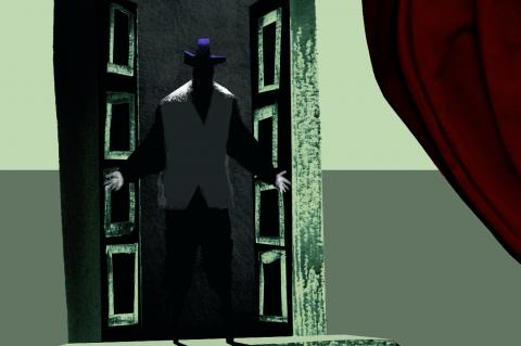 ilustracion Don Juan: Criado en la puerta