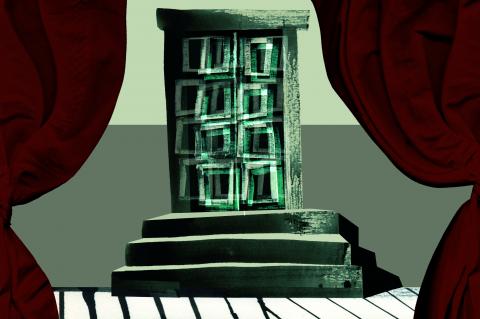 ilustracion Don Juan: Golpes en la puerta