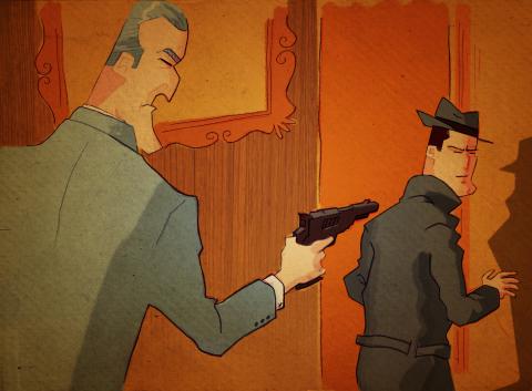 ilustracion El sueño eterno: Mars pregunta a Marlowe sobre Geiger