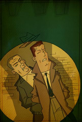 ilustracion El sueño eterno: El mecánico le tiende una emboscada