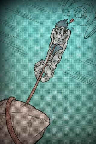 ilustracion La perla: Kino de pesca