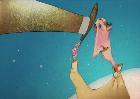 ilustracion El principito: En el planeta del vanidoso