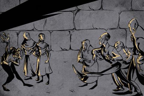 ilustracion Hamlet: La llegada de los cómicos