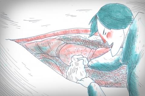 ilustracion Moby-Dick: Stubb