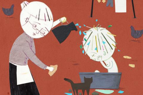 ilustracion Las aventuras de Huckleberry Finn: Las nuevas costumbres «civilizadas» en la casa de la viuda Douglas