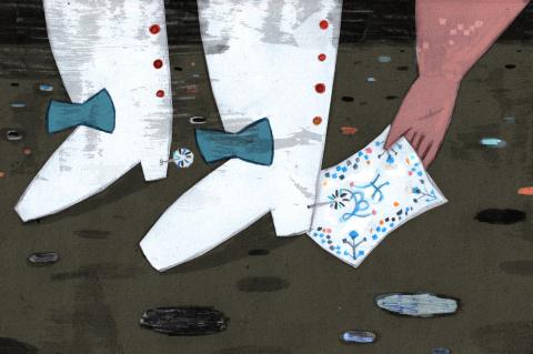 ilustracion Los tres mosqueteros: El pañuelo de Aramis