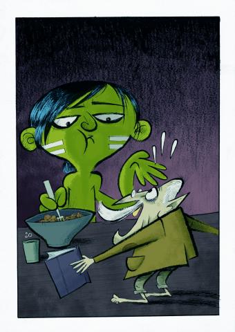 ilustracion La historia interminable: El colono se siente inútil