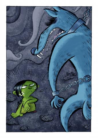 ilustracion La historia interminable: El último aliento de Gmork