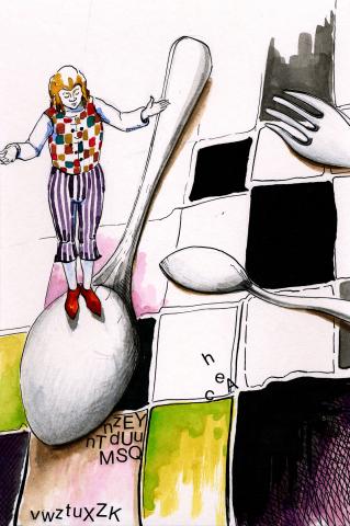 ilustracion Los viajes de Gulliver: Gulliver le describe al Rey el estilo de vida y costumbres​ en su país de origen