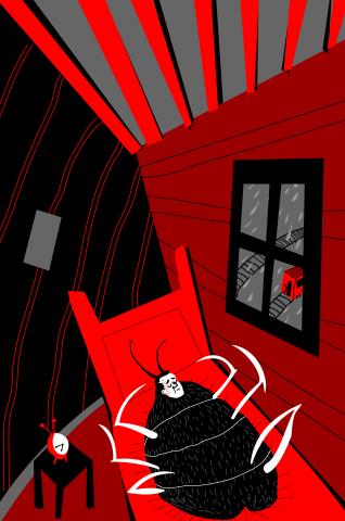 ilustracion La metamorfosis: Gregorio pierde el tren