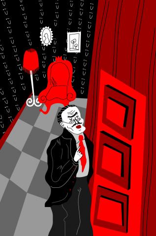 ilustracion La metamorfosis: El principal presiona a Gregorio