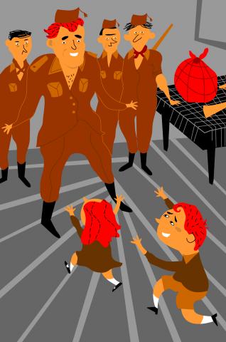 ilustracion La plaza del Diamante: Quimet visita a su familia