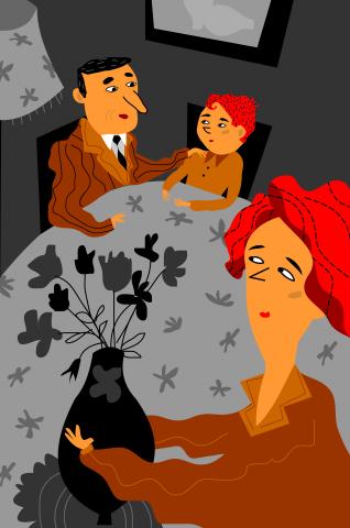 ilustracion La plaza del Diamante: Antoni ejerce de padre