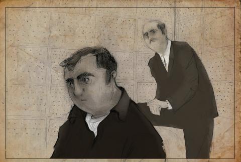 ilustracion A sangre fría: Dewey interroga a Dick