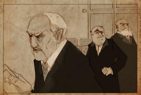 ilustracion A sangre fría: Green argumentando la culpabilidad