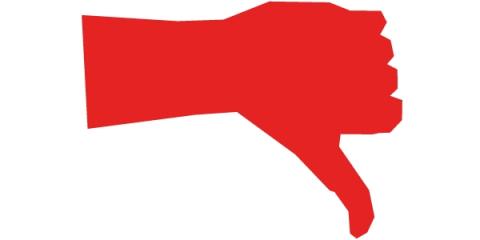 ilustracion Puño con pulgar hacia abajo