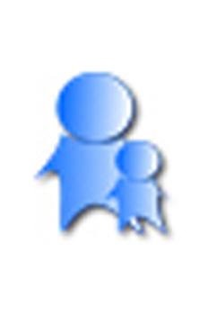 ilustracion Icono con adulto y niño