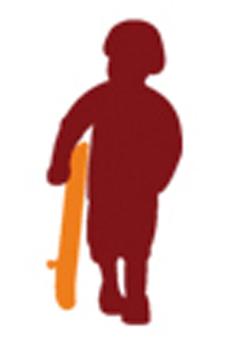 ilustracion Niño con monopatín