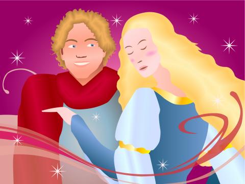 ilustracion San Jorge y la princesa