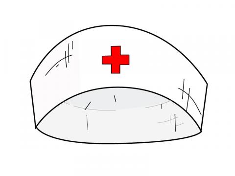 ilustracion Cofia de enfermera