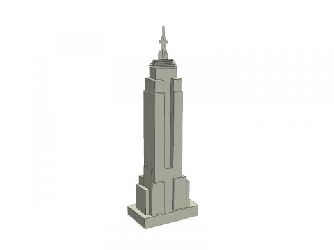 ilustracion Edificio Empire State de Nueva York, Estados Unidos