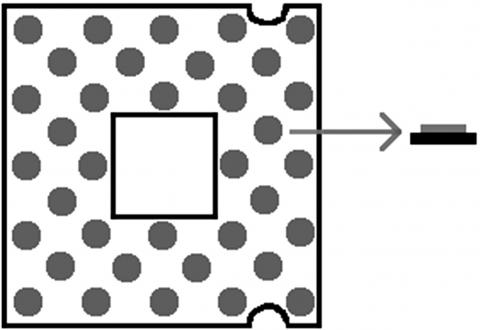 ilustracion LGA: Land Grid Array