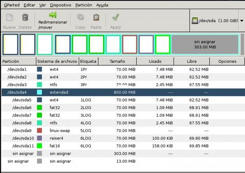 ilustracion Particiones de un disco duro