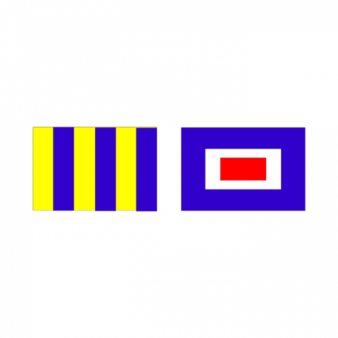 ilustracion IR - Estoy efectuando investigaciones submarinas (trabajos submarinos) Manténgase alejado de mi y vaya despacio. Tengo buzo sumergido, manténgase bien alejado de mi y a poca velocidad.