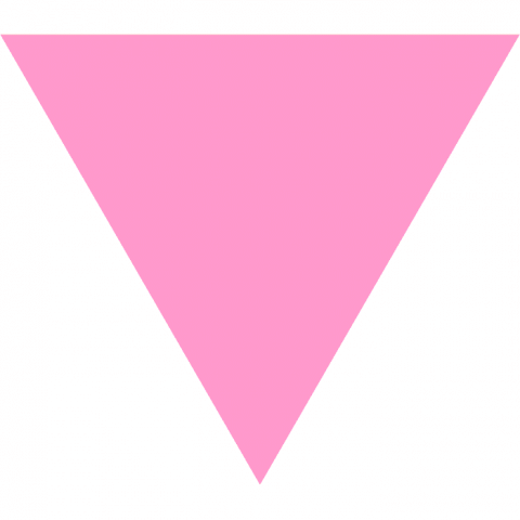 ilustracion Triángulo rosa invertido