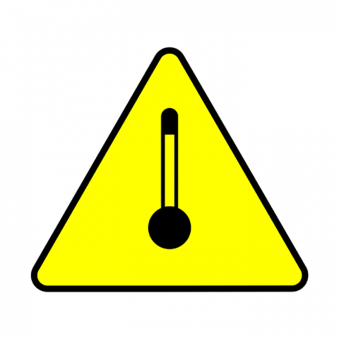 ilustracion Peligro: Altas temperaturas