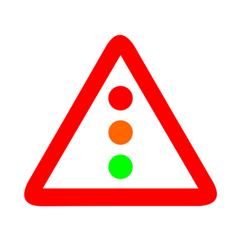 ilustracion Peligro: Semáforos