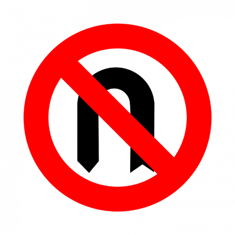 ilustracion Prohibición: Cambio de sentido