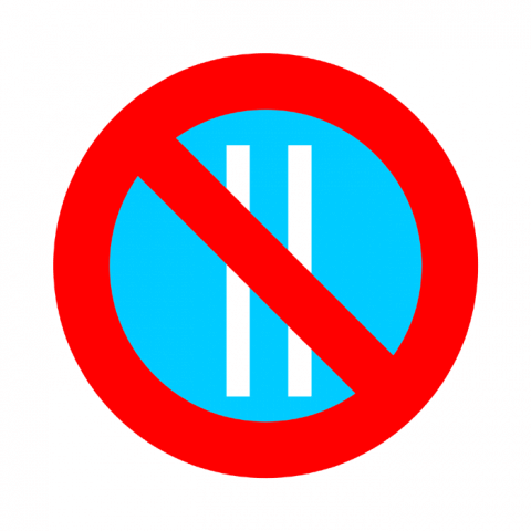 ilustracion Estacionamiento prohibido los días pares