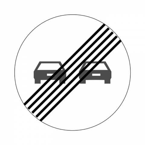 ilustracion Fin de prohibición de adelantamiento