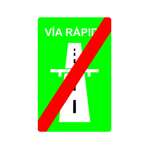 ilustracion Fin de vía rápida