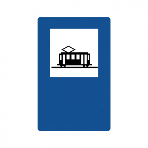 ilustracion Parada de tranvías