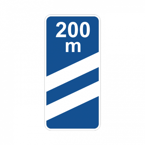 ilustracion Panel de aproximación a salida (200m)