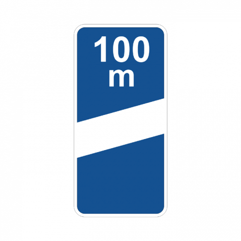 ilustracion Panel de aproximación a salida (100m)