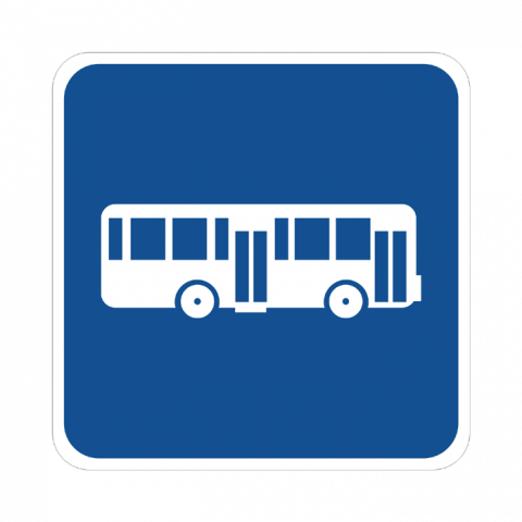 ilustracion Carril reservado para autobuses