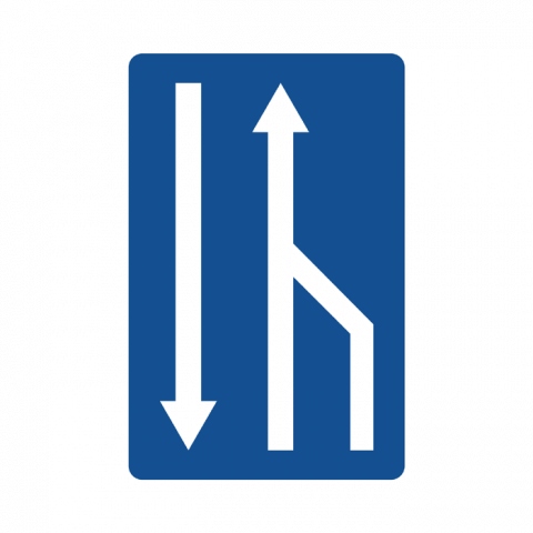 ilustracion Final de carril destinado a la circulación en calzada de doble sentido (1)